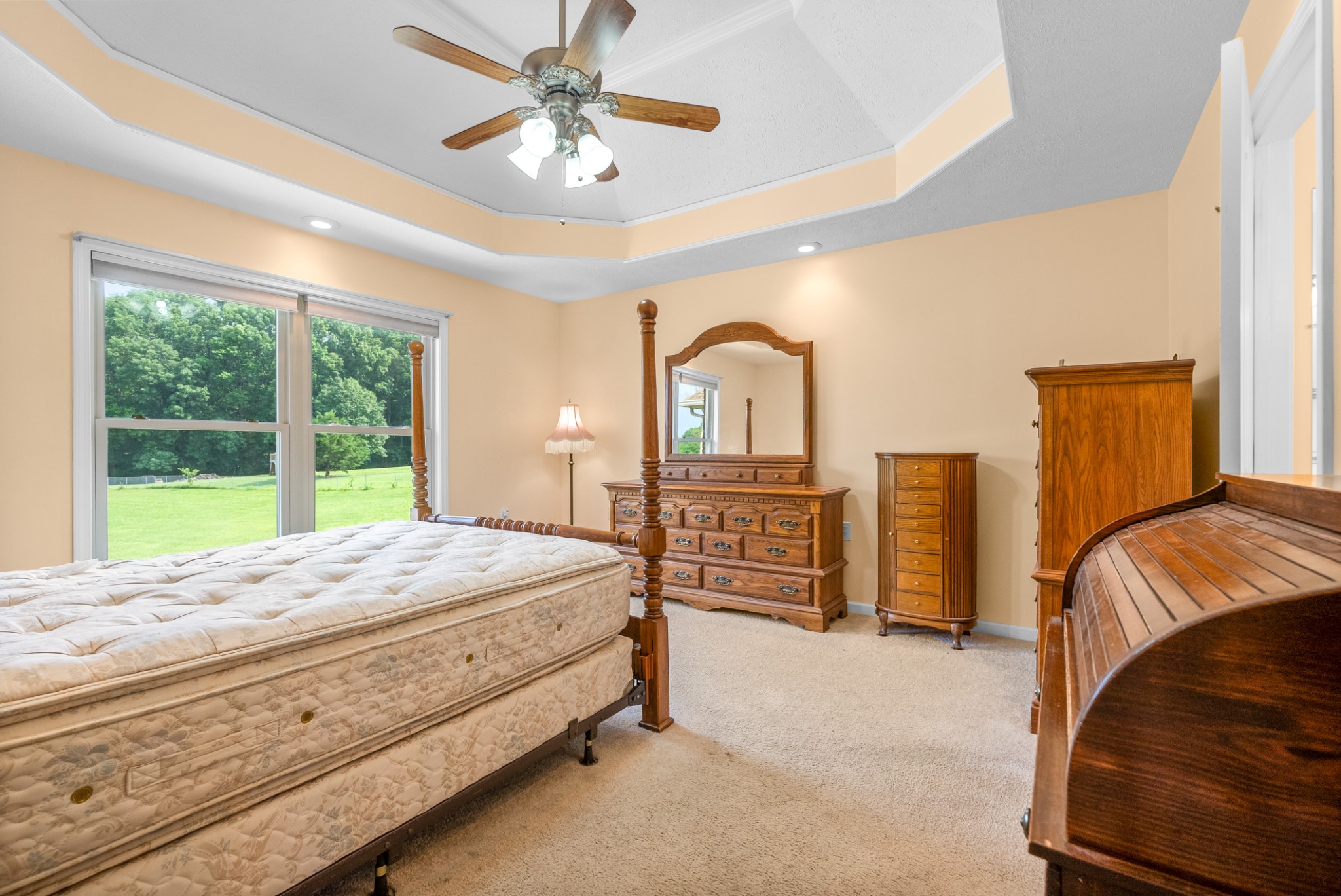 2105 Lock B Road North Clarksville, TN 37043 - Photo 20 of 30 a bed room with a bed and a chandelier