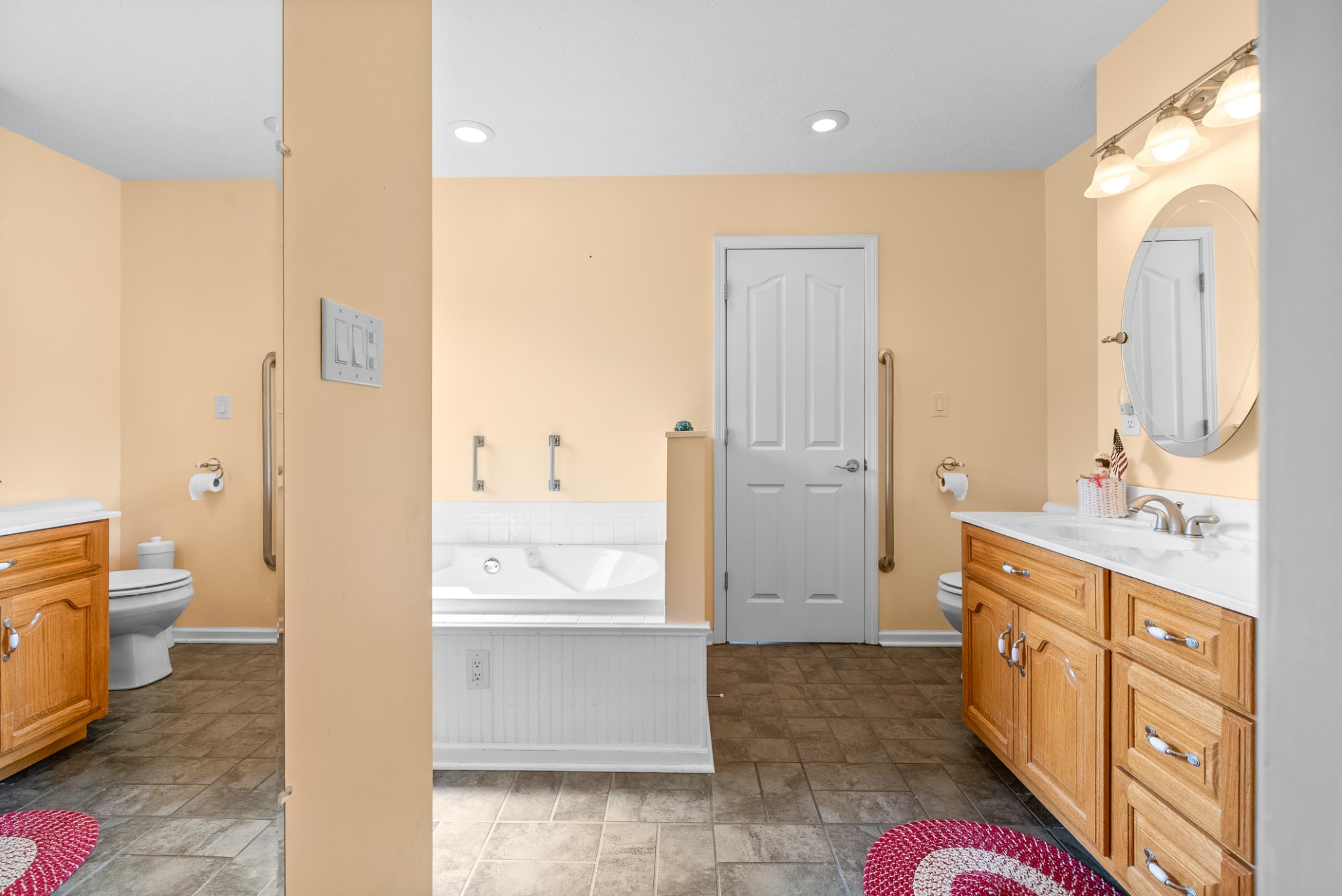 2105 Lock B Road North Clarksville, TN 37043 - Photo 26 of 30 a bathroom with a double vanity sink toilet and shower