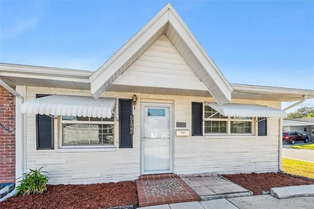 a view of front door of house