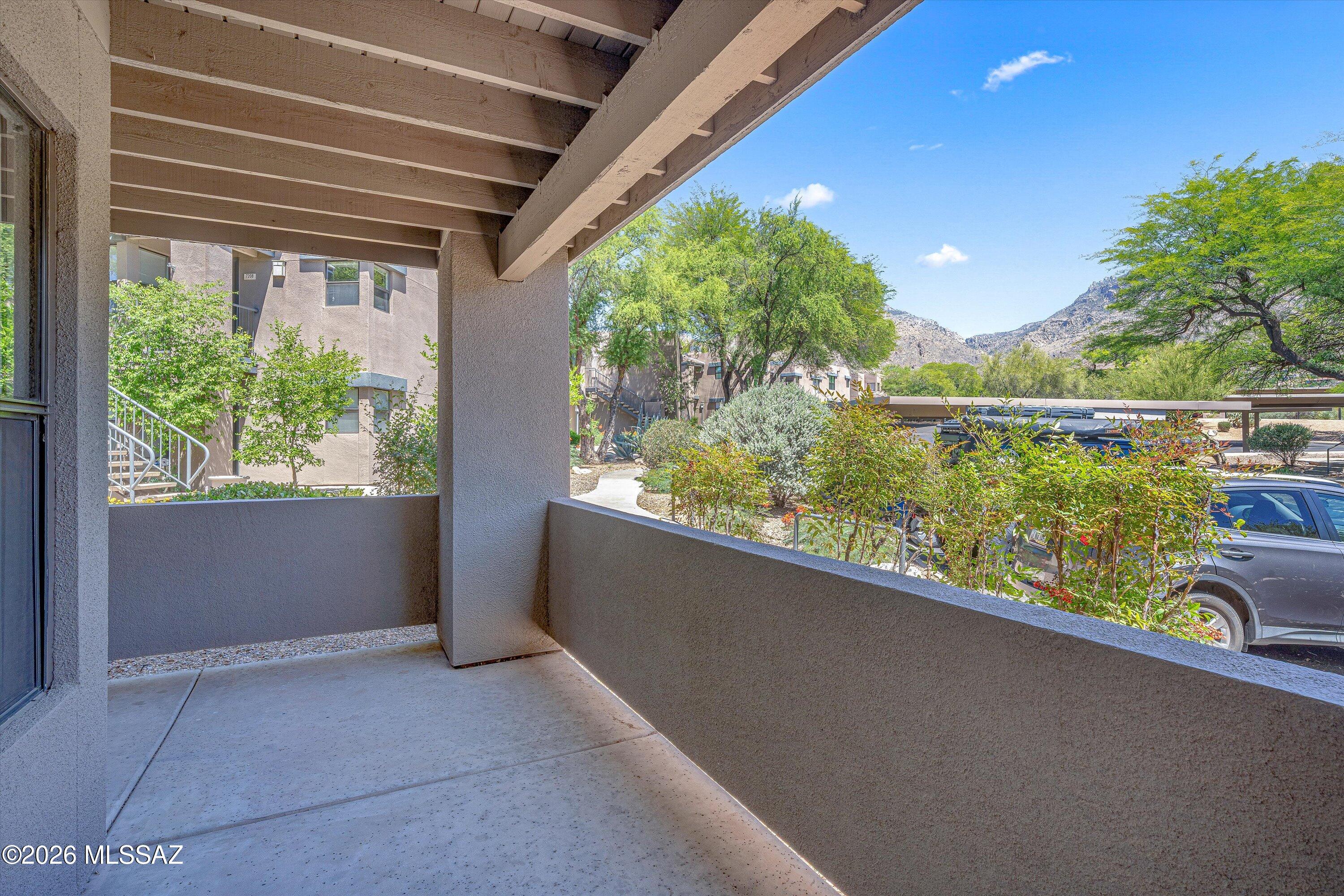 5855 North Kolb Road, Unit 8106 Tucson, AZ 85750 - Photo 22 of 34 a view of balcony with mountain view