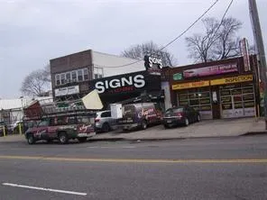 a car parked on the side of a street