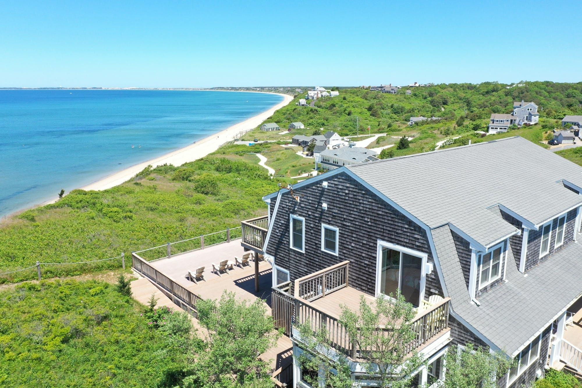 3 Marys Way Truro, MA 02666 - Photo 18 of 37 a aerial view of a house with a garden