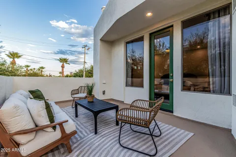 an aerial view of multiple house