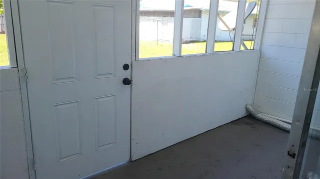 a view of an empty room