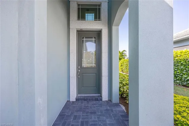 a view of an entryway door