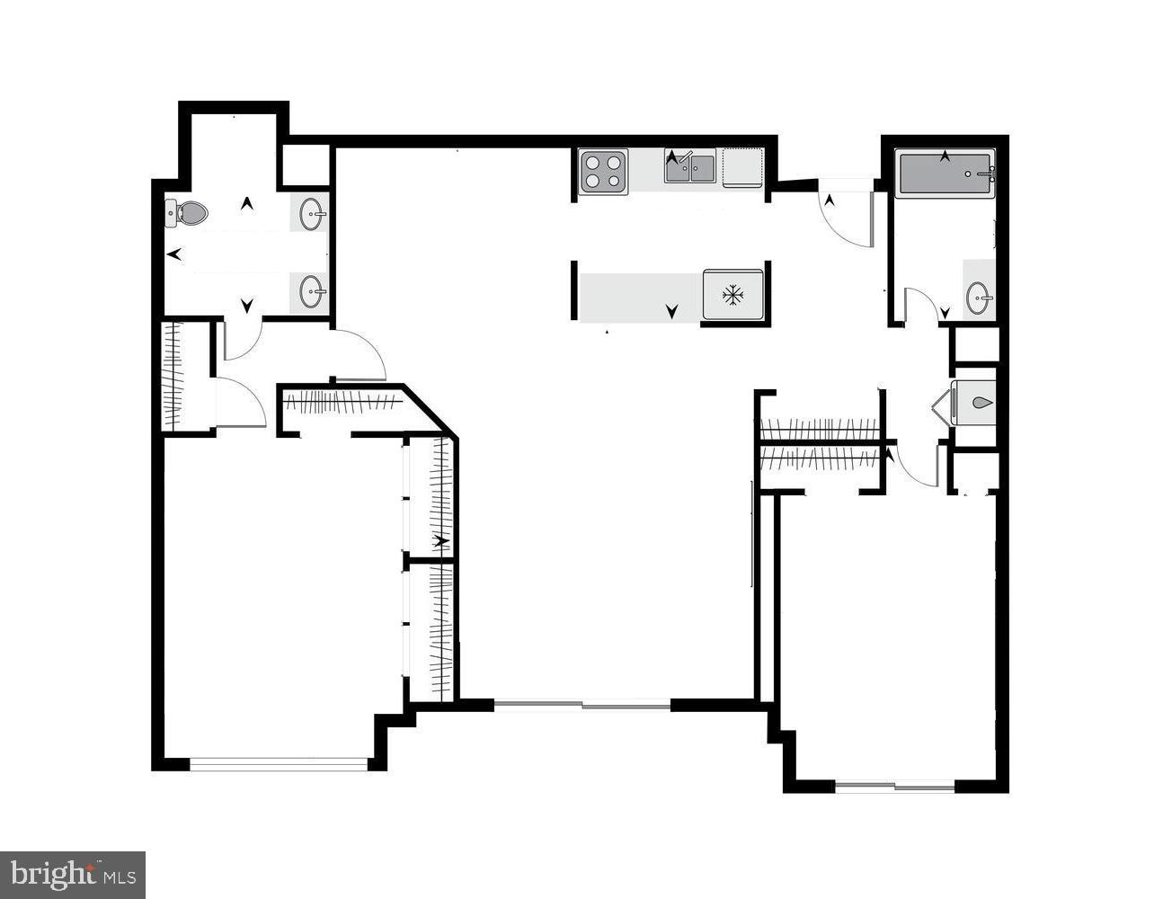 1301 North Courthouse Road, Unit 1108 Arlington, VA 22201 - Photo 49 of 49 a picture of a floor plan