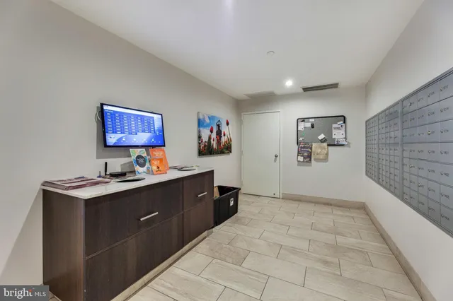 a room with gym equipment