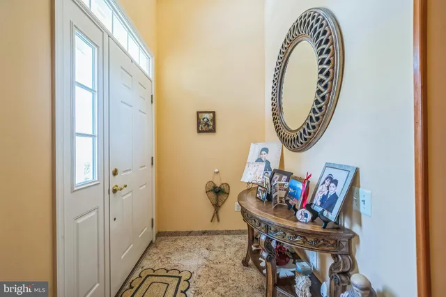 a view of a hallway with elevator