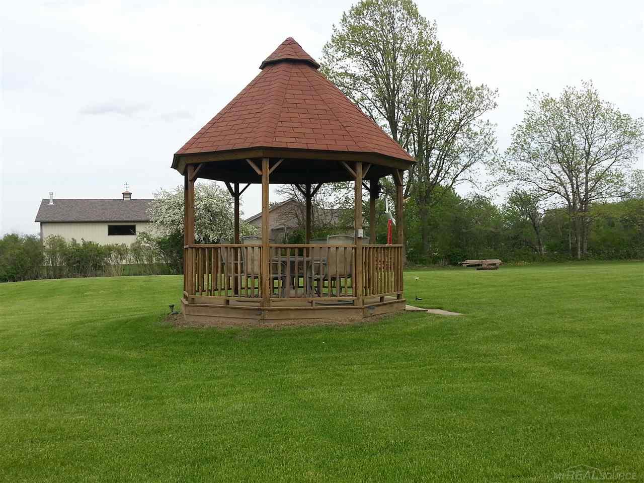 11140 Hill Road Memphis, MI 48041 - Photo 5 of 56 Gazebo with lights and outlets