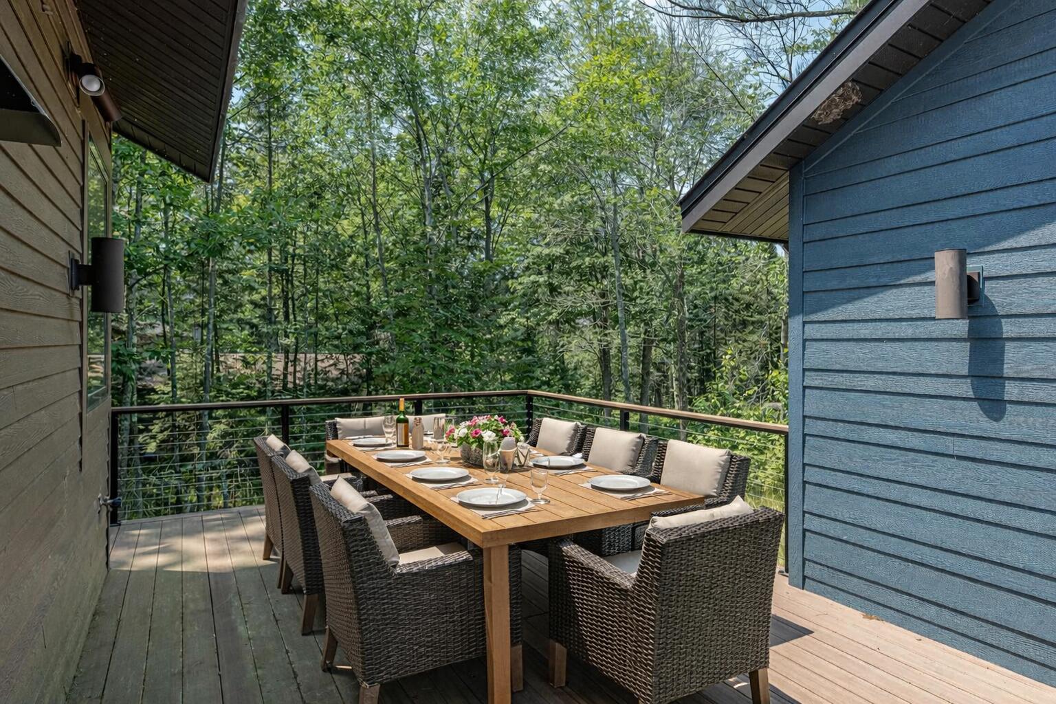 8445 Steele Road Cassian, WI 54529 - Photo 29 of 96 Virtually Staged side patio faces west.