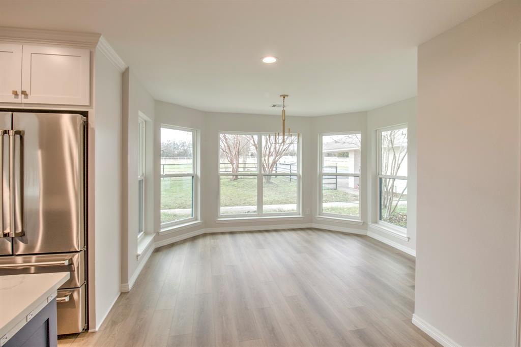 3700 Moseley Road Cross Roads, TX 76227 - Photo 14 of 38 Beautiful Dinning Room with a view. Brand New windows through out the home.