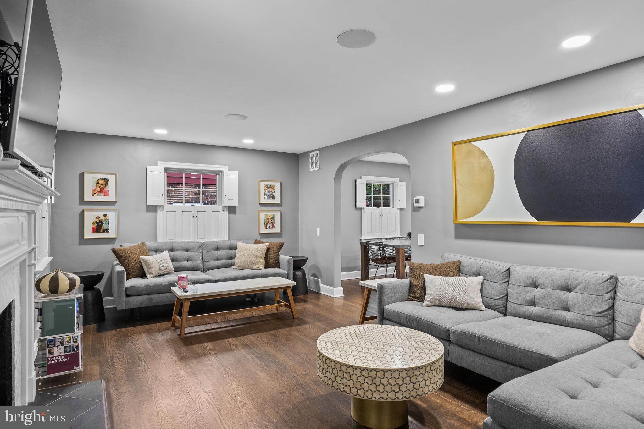 219 West Summit Avenue Haddonfield, NJ 08033 - Photo 3 of 29 a living room with furniture and a flat screen tv