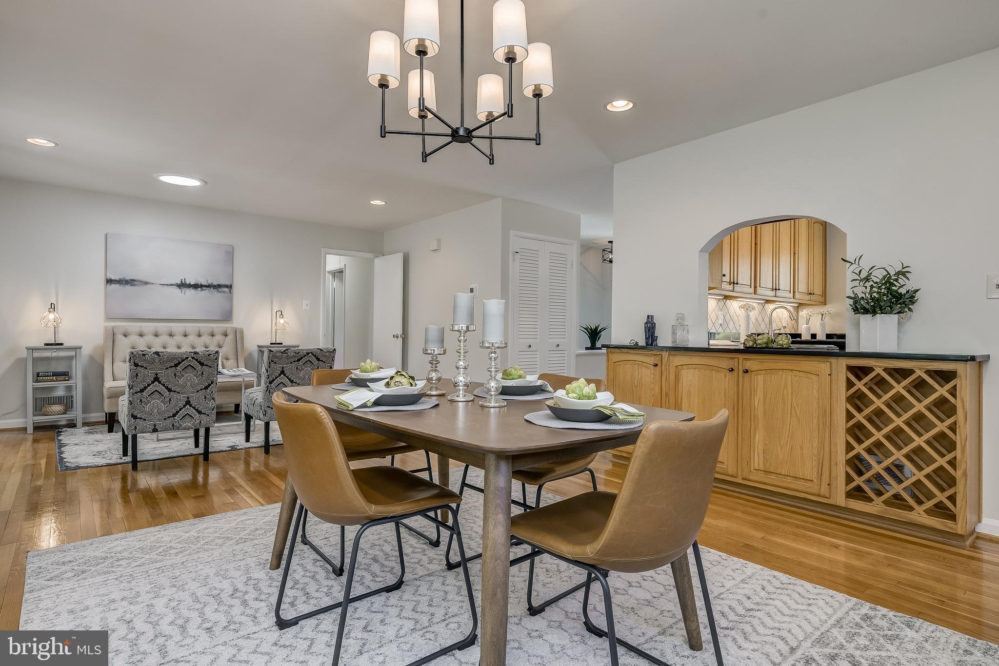 6522 East Halbert Road Bethesda, MD 20817 - Photo 11 of 63 Dining Area with pass through to Kitchen