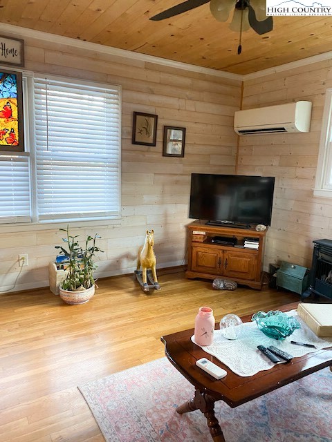 273 Walnut Branch Church Road Sparta, NC 28675 - Photo 15 of 41 a living room with furniture and a flat screen tv
