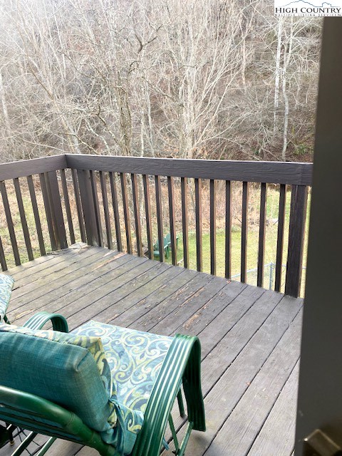273 Walnut Branch Church Road Sparta, NC 28675 - Photo 16 of 41 a view of balcony with wooden floor