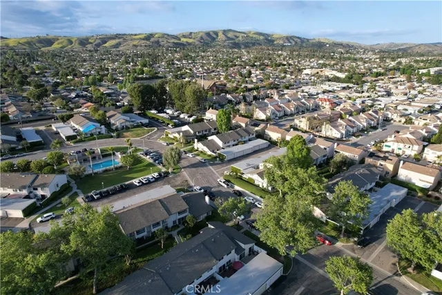 an aerial view of multiple house