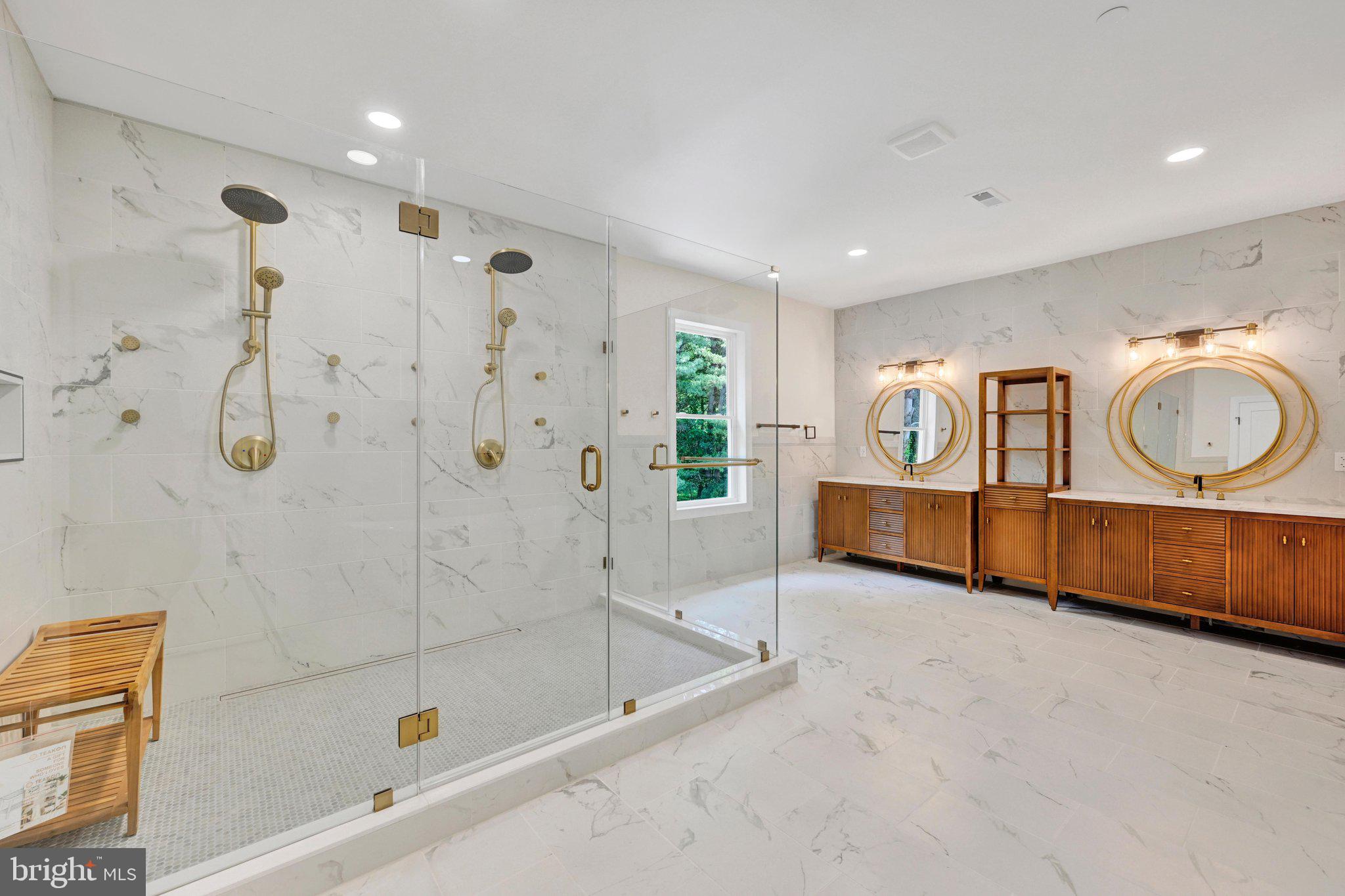 5004 Ten Oaks Road Dayton, MD 21036 - Photo 28 of 40 Enhanced Spa Featuring Multi-Head Marble Shower