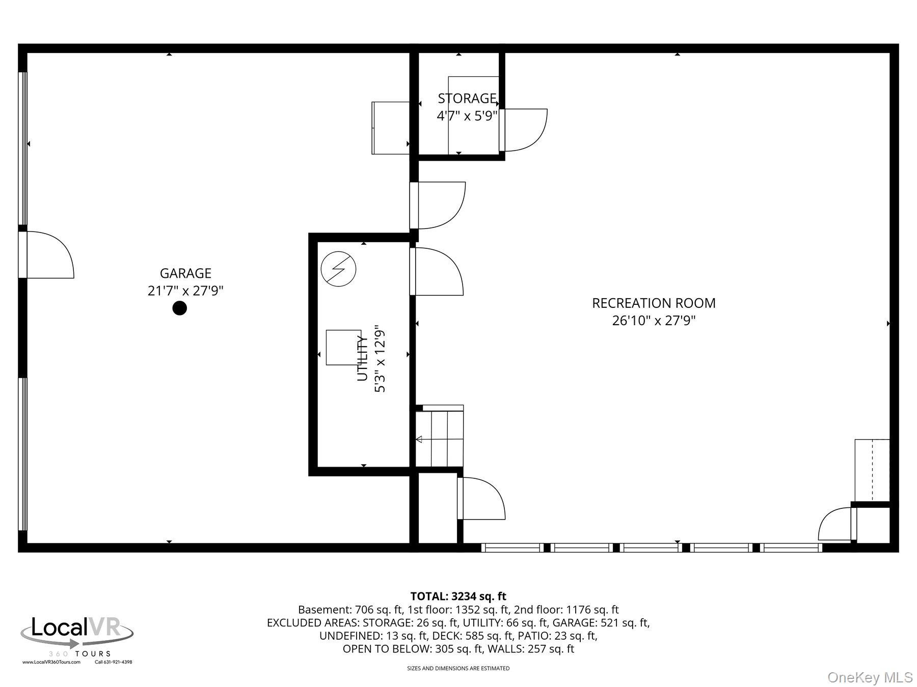 145 Osprey Nest Road Greenport, NY 11944 - Photo 39 of 40 Basement & Garage- Floor Plan