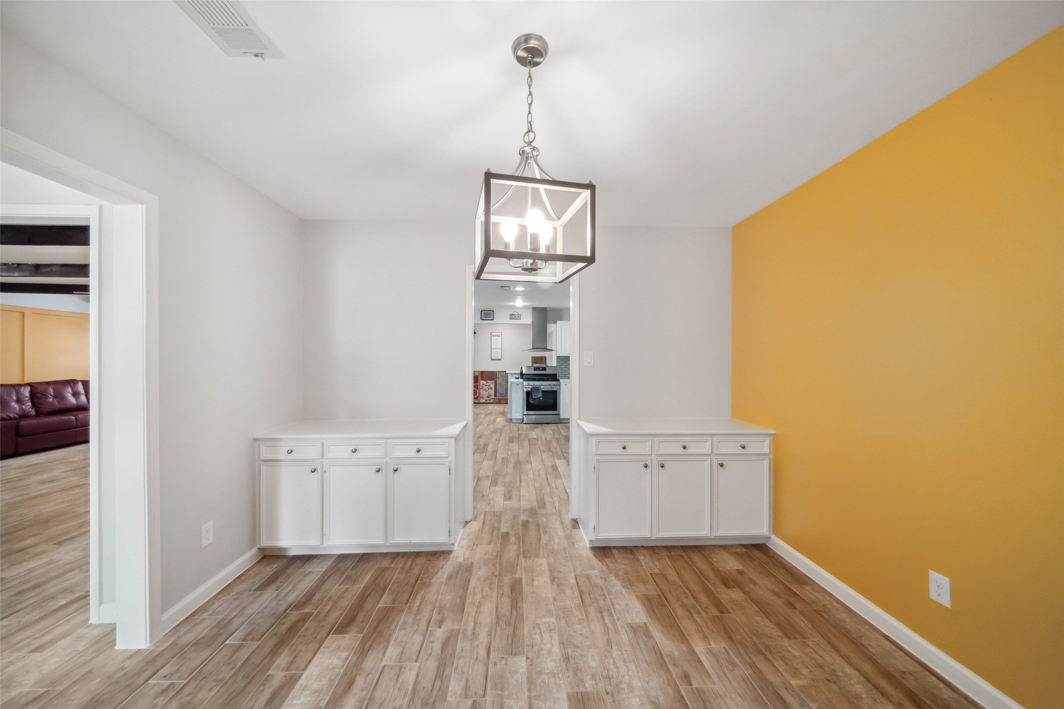 202 Black Forest Drive Spring, TX 77388 - Photo 9 of 26 VIEW FROM THE DINING ROOM TO THE SPACIOUS KITCHEN AND SUPER LARGE FAMILY ROOM PERFECT FOR ENTERTAINING