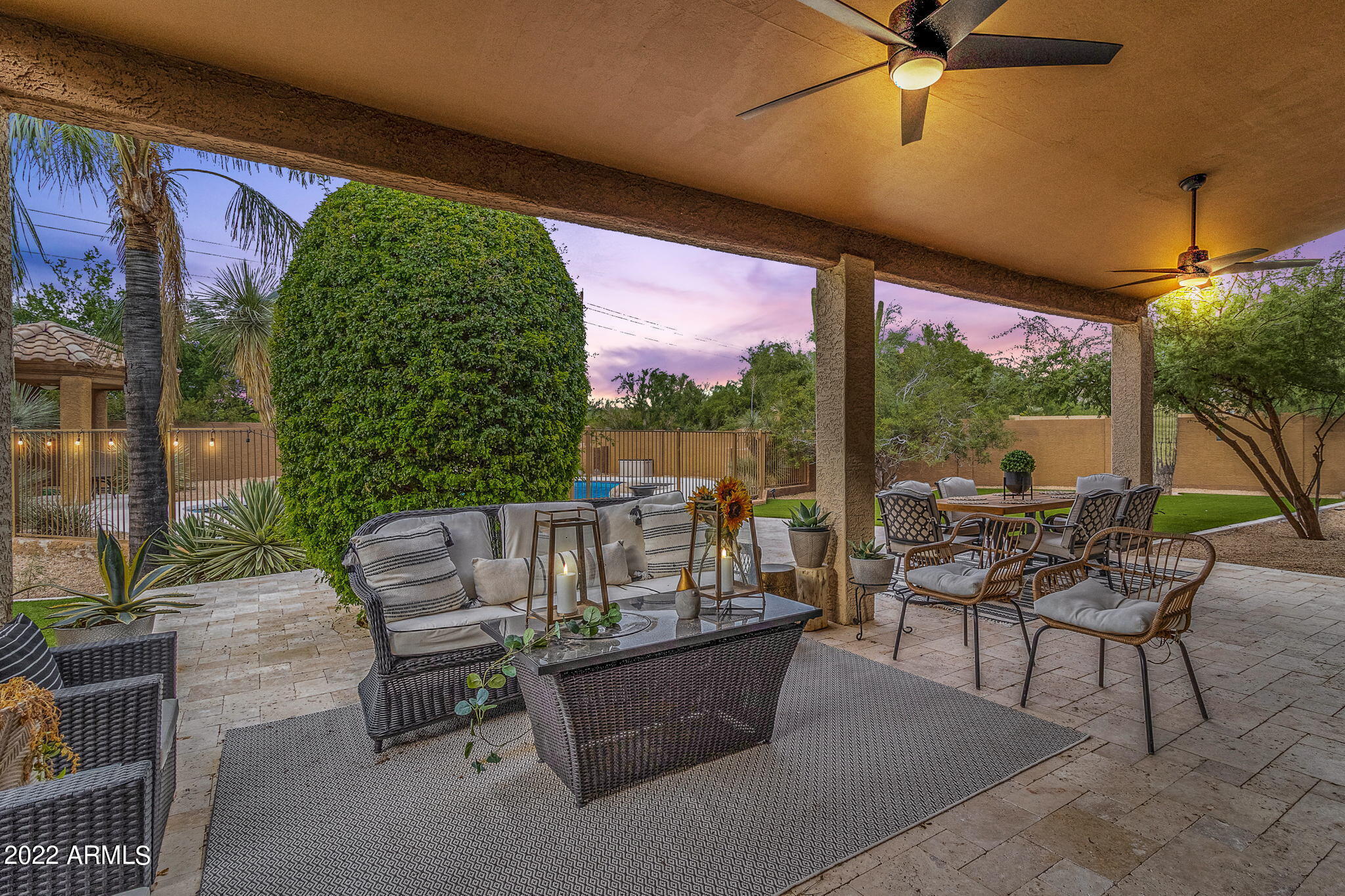 8510 East Rowel Road Scottsdale, AZ 85255 - Photo 22 of 47 GENEROUS COVERED PATIO
