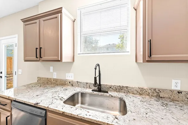 a close view of sink and tap