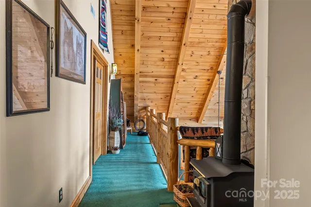 a view of a couch in the balcony