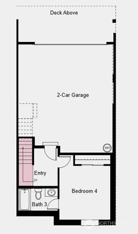 a bedroom with a bed and a potted plant