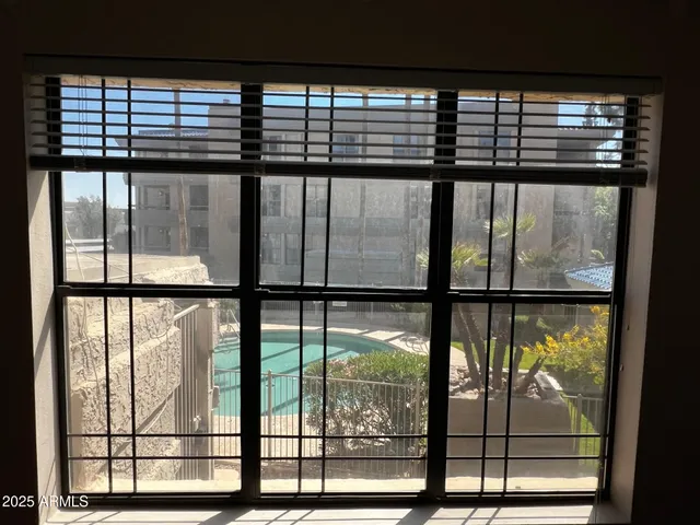 swimming view from window