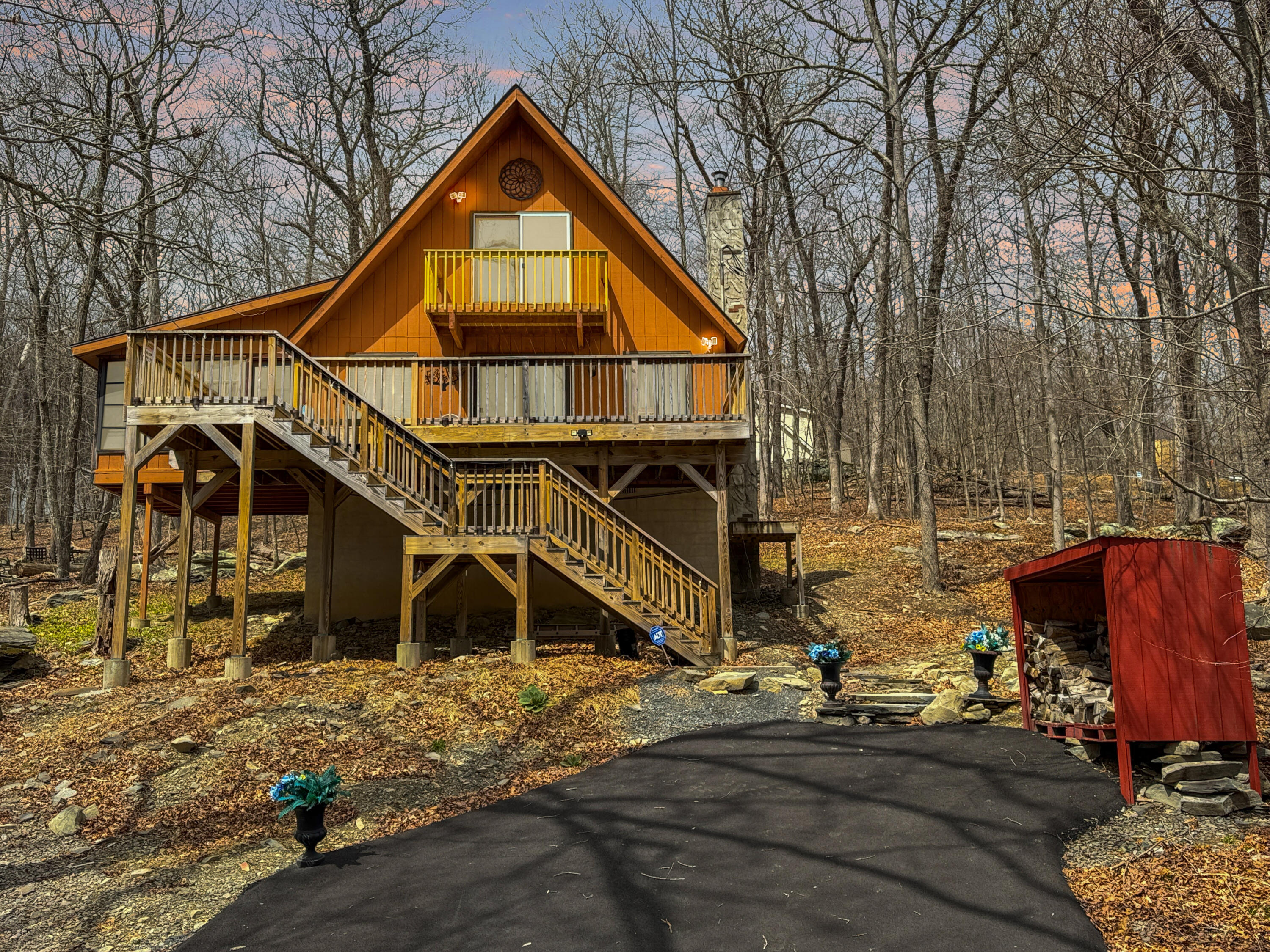 1037 Porter Drive Bushkill, PA 18324 - Photo 32 of 45 a view of house with a yard