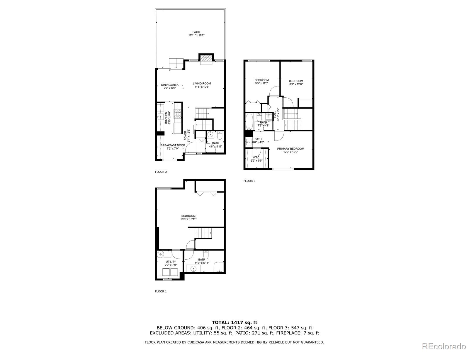 8674 Carr Loop Arvada, CO 80005 - Photo 38 of 43 a picture of a floor plan