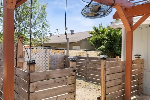 a view of outdoor space and deck