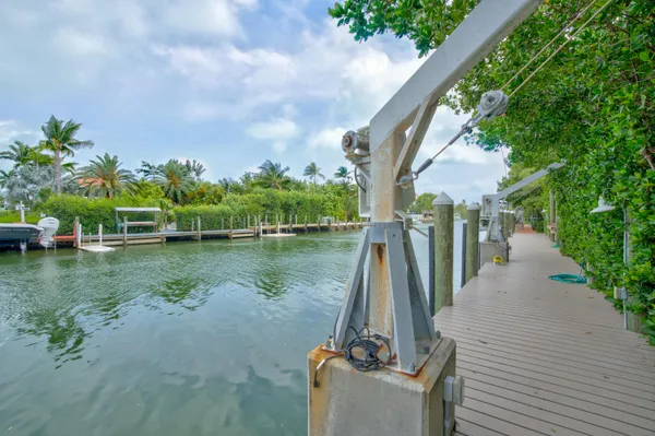 a view of a lake with a yard