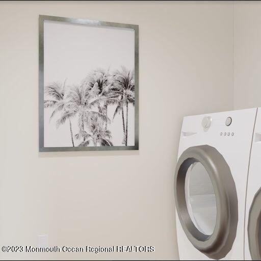 156-58 West Front Street, Unit 15 Keyport, NJ 07735 - Photo 11 of 20 a close up view of a washer and dryer