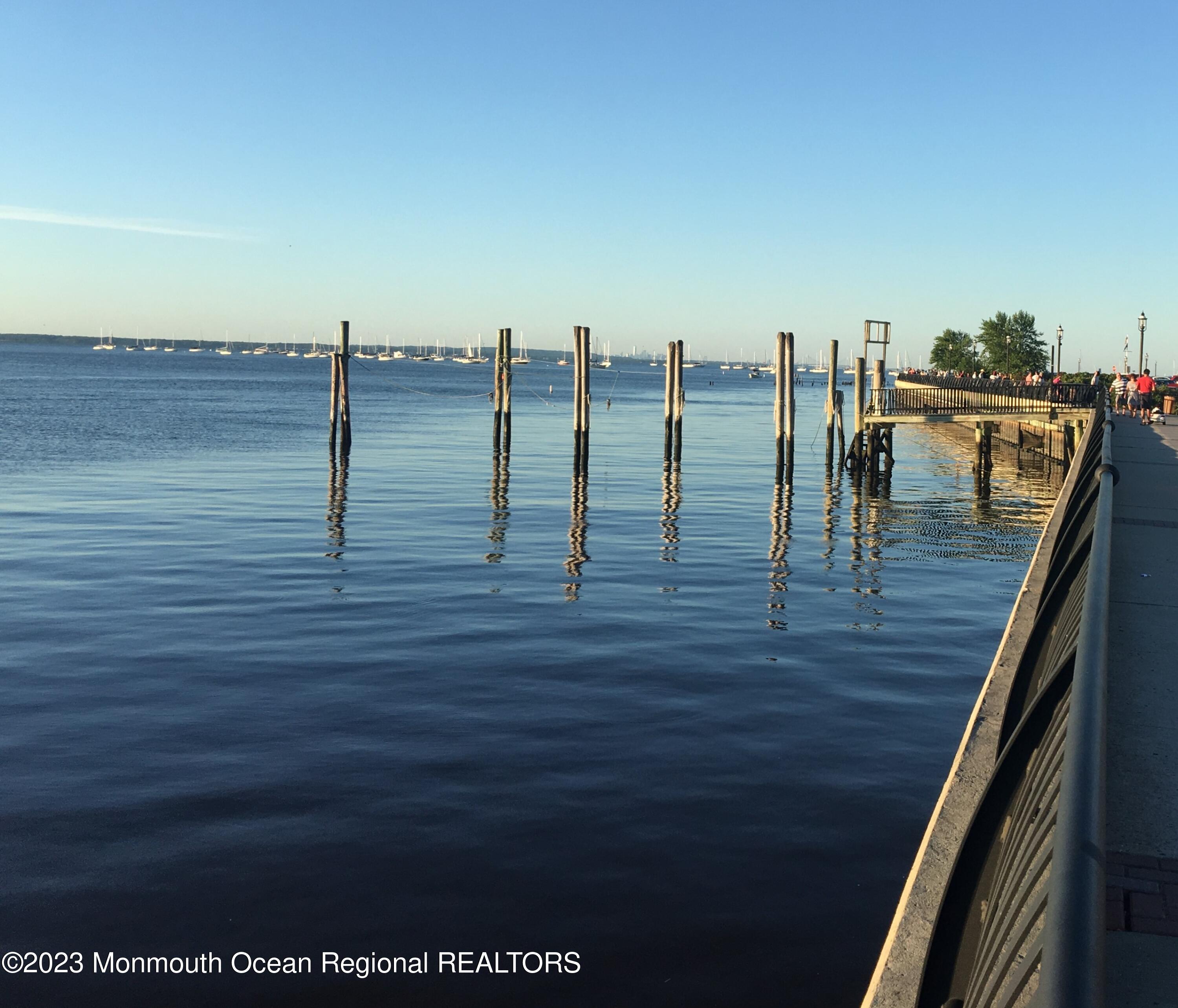 156-58 West Front Street, Unit 15 Keyport, NJ 07735 - Photo 19 of 20 a view of a balcony with an ocean view