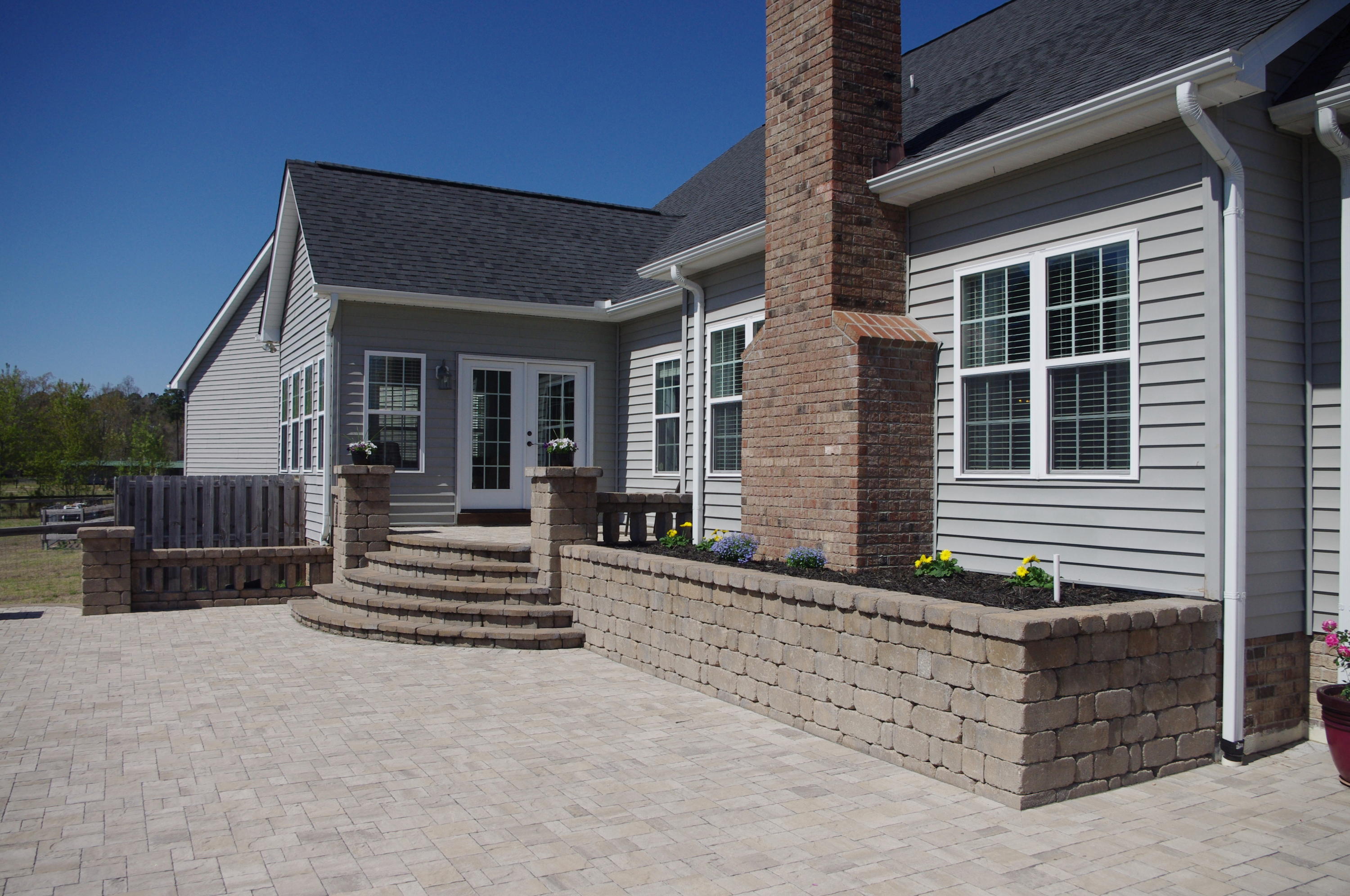 981 Lakebay Road Vass, NC 28394 - Photo 24 of 28 Hand laid stone patio/recreation area