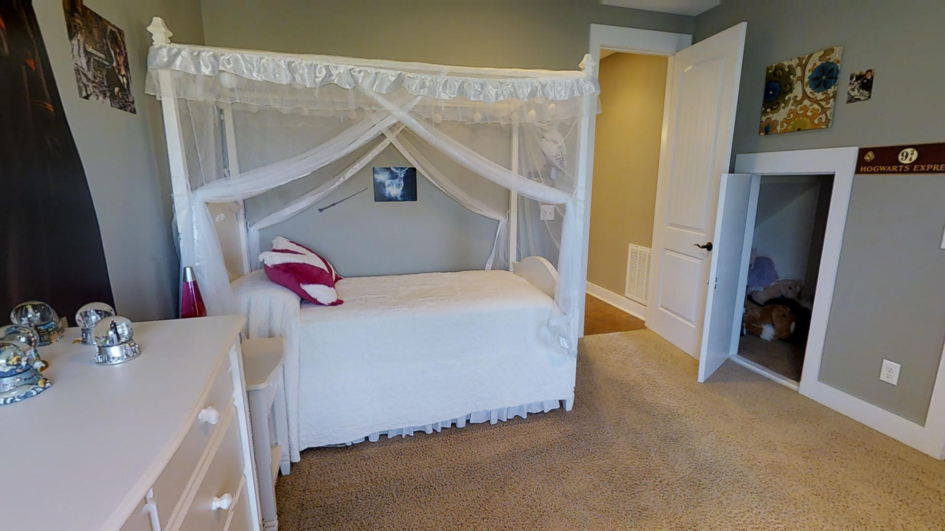 981 Lakebay Road Vass, NC 28394 - Photo 9 of 28 Bedroom 2 - with under stairs closet - play area