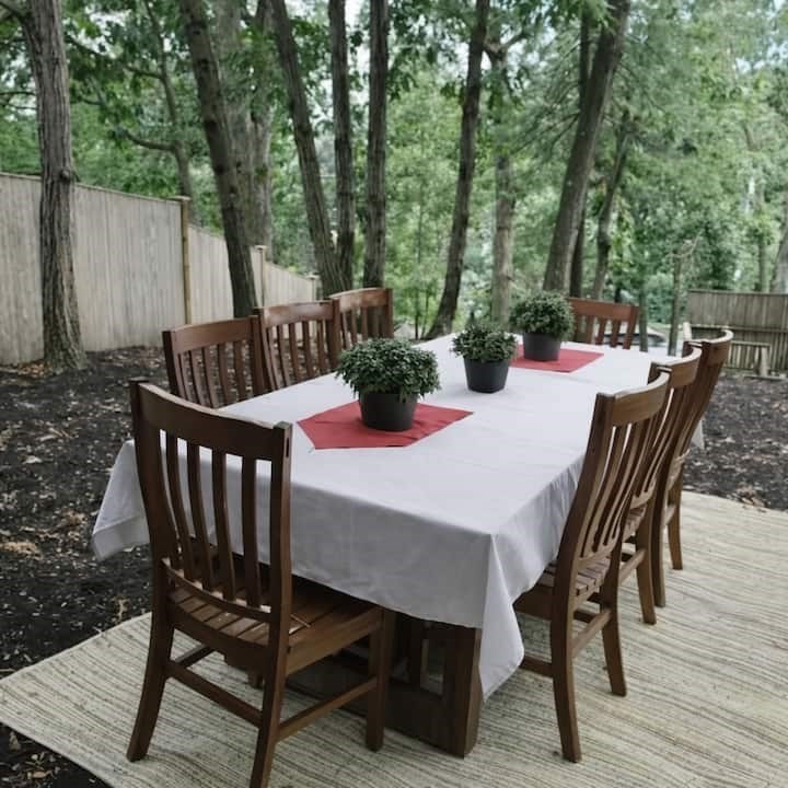 749 Worcester Street Wellesley, MA 02481 - Photo 14 of 17 a view of a table and chairs on the roof deck