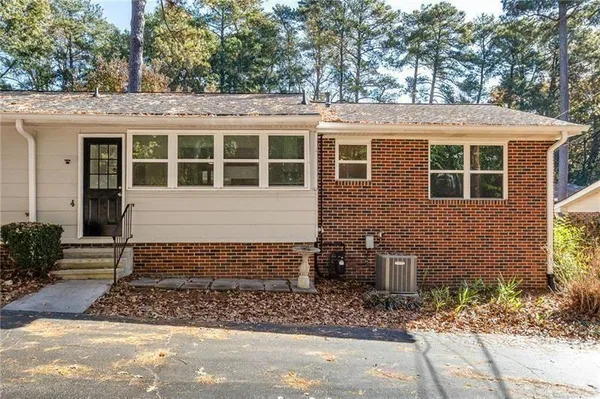 a front view of a house with porch