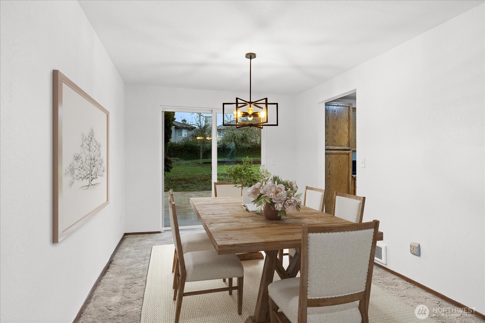 1403 234th Street Southwest Bothell, WA 98021 - Photo 6 of 37 a dining room with furniture window and wooden floor