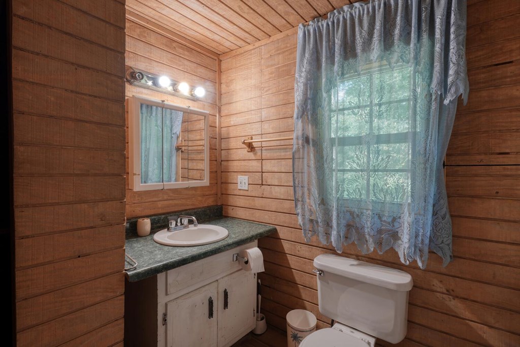51 Cold Springs Trail Morganton, GA 30560 - Photo 2 of 40 a bathroom with a granite countertop sink toilet and shower