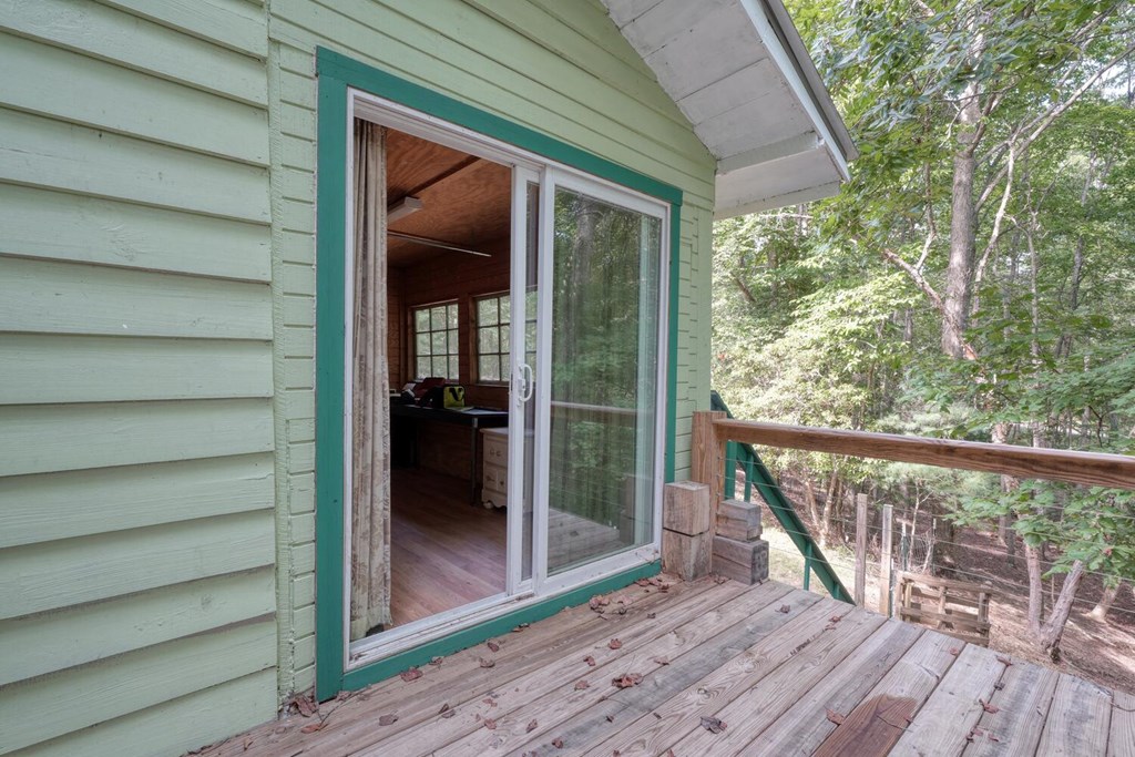 51 Cold Springs Trail Morganton, GA 30560 - Photo 36 of 40 a view of a balcony with wooden floor