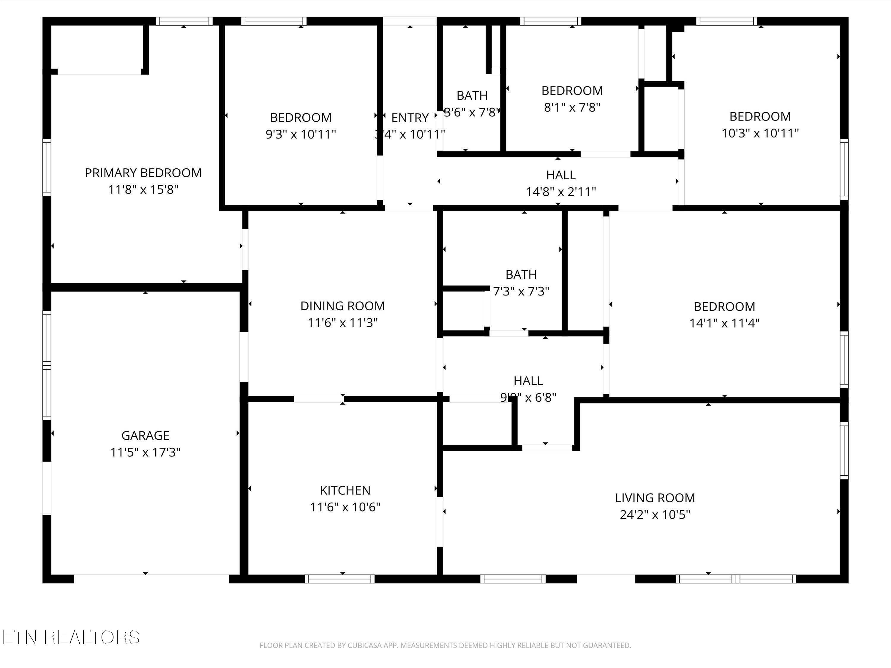 206 Bunker Lane Oak Ridge, TN 37830 - Photo 21 of 21 Bunker Floorplan