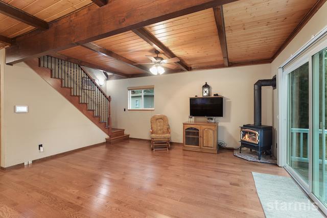 1429 Chinquapin Drive South Lake Tahoe, CA 96150 - Photo 21 of 37 a living room with furniture and a flat screen tv
