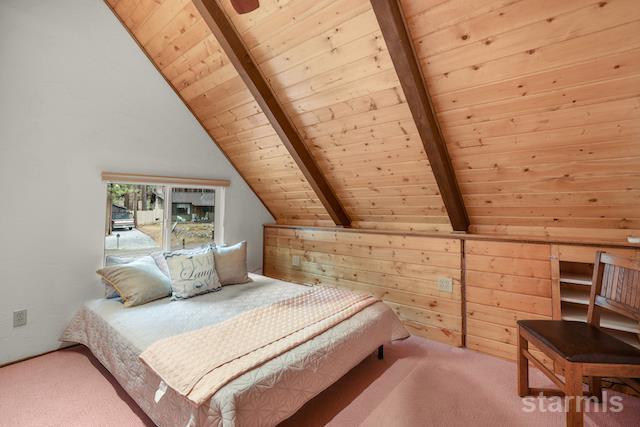 1429 Chinquapin Drive South Lake Tahoe, CA 96150 - Photo 27 of 37 a bedroom with a bed and balcony view
