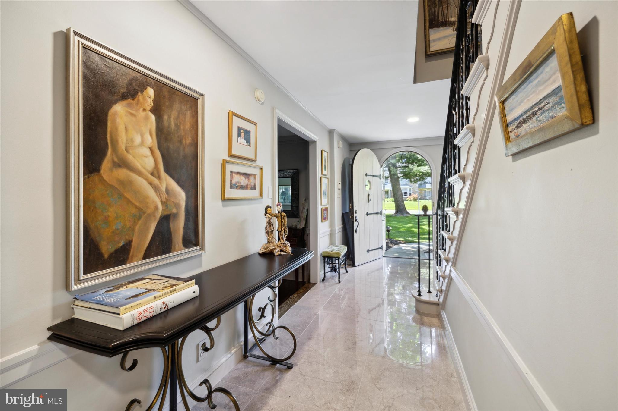 8301 Fairview Road Elkins Park, PA 19027 - Photo 3 of 57 New marble flooring adds brightness