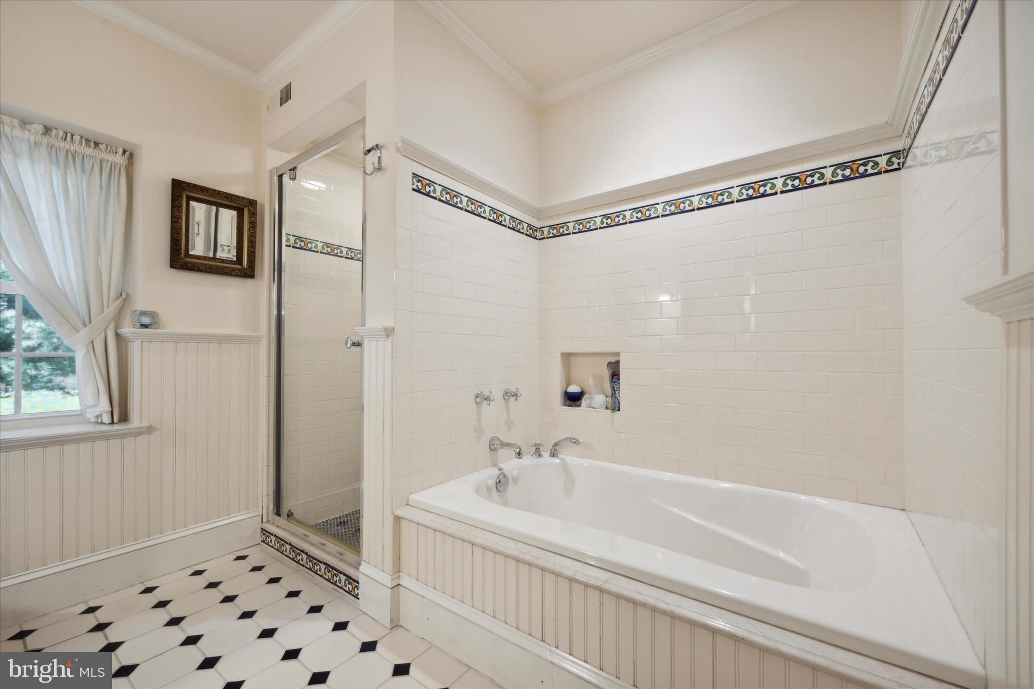 8301 Fairview Road Elkins Park, PA 19027 - Photo 36 of 57 Jetted tub and separate stall shower