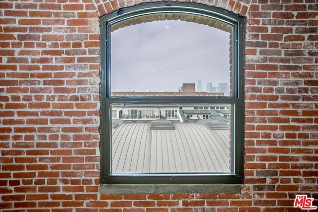 a view of wooden door