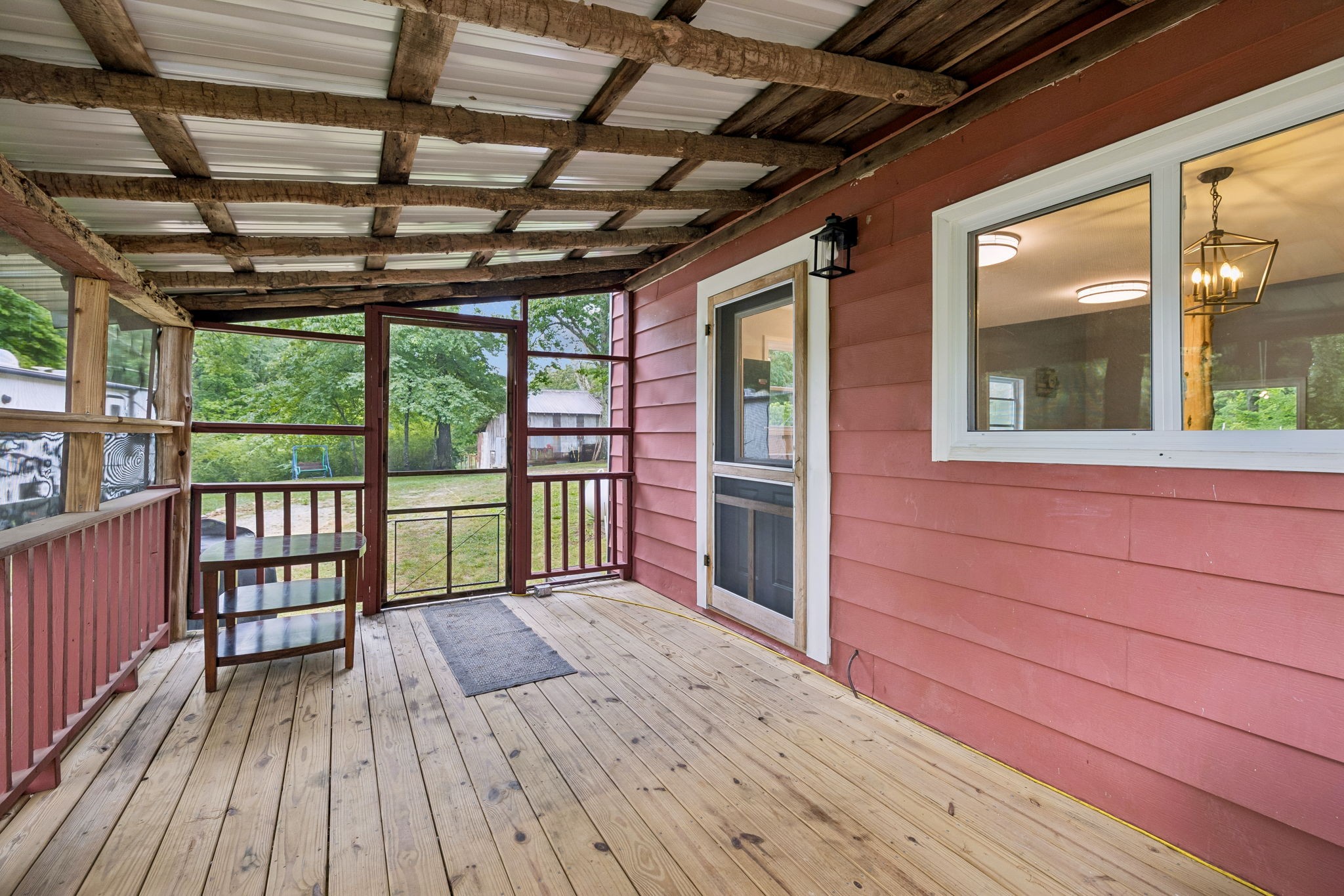 121 Hannah Road Summertown, TN 38483 - Photo 38 of 52 a view of balcony with wooden floor