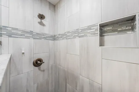 a close view of shower