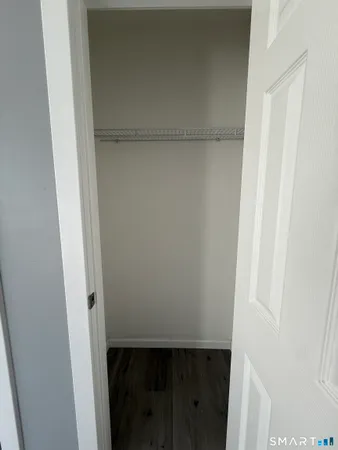 a close view of closet